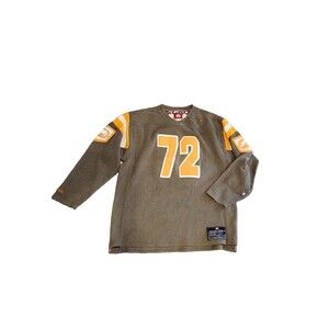 ECKO UNLTD mens XL throwback hvywt knit hockey jersey 72 y2k hip hop streetwear